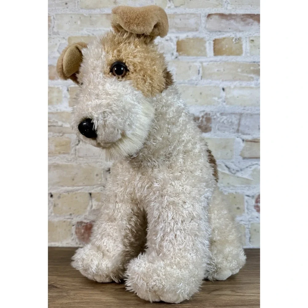 Retro People Pals Canine Classics Wire Fox Terrier Vintage Plush 13" Realistic - Picture 3 of 14